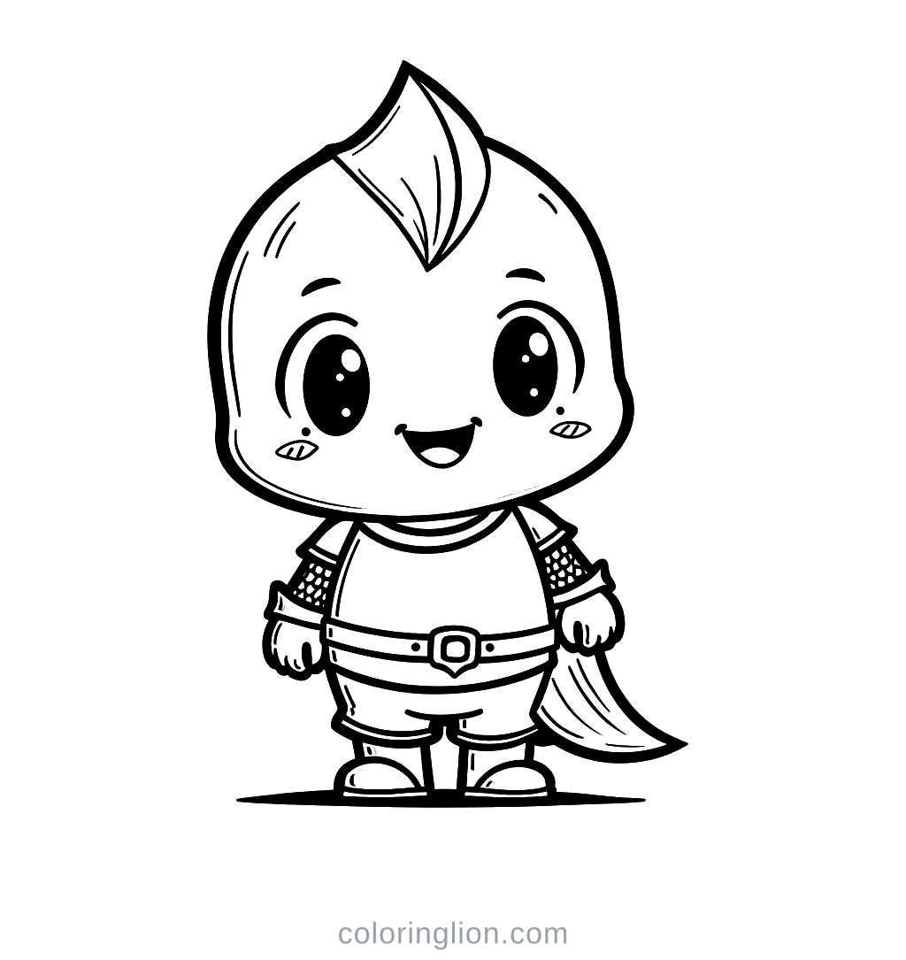 Knight Coloring Page