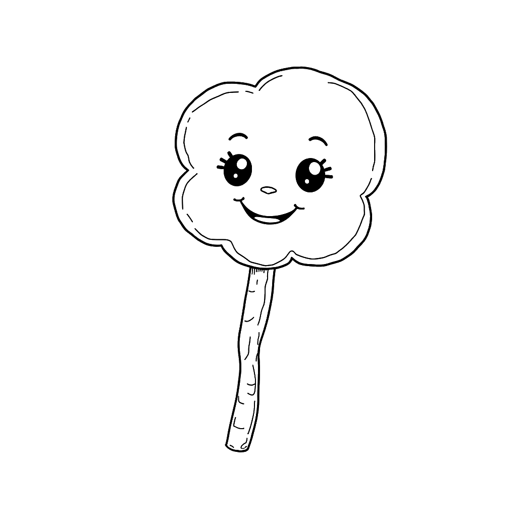 Lollipop Coloring Page