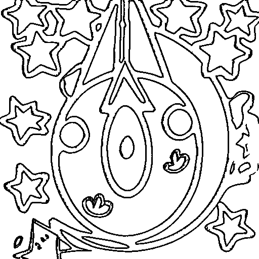 Rocket blasting off Coloring Page