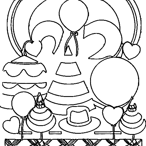 Party Time Coloring Page