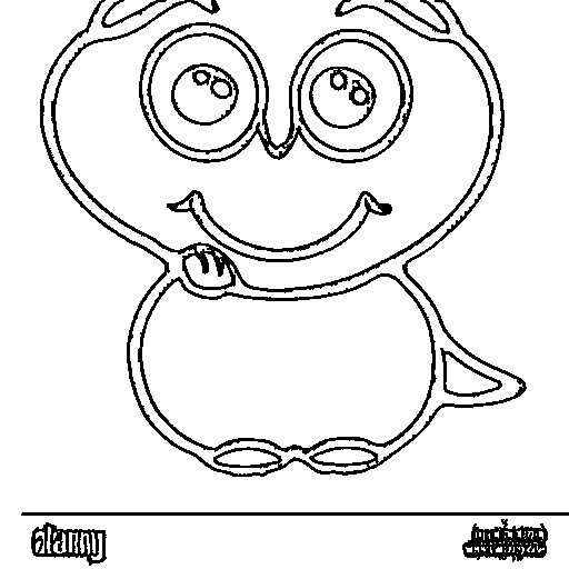 A chick in an eggshell Coloring Page