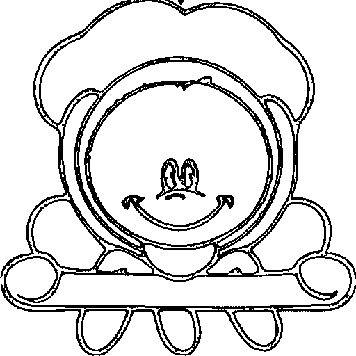 A monkey Coloring Page