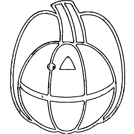 A smiling pumpkin Coloring Page