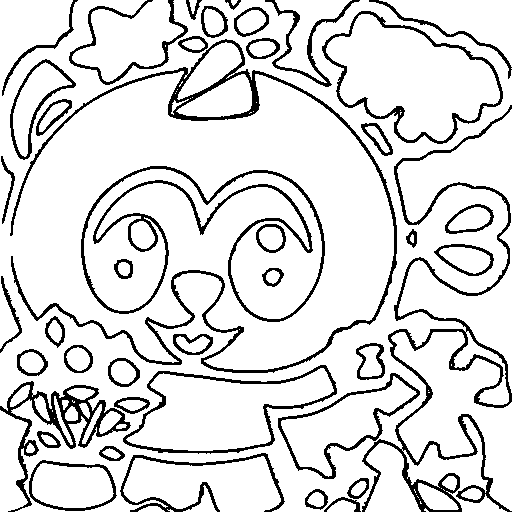 A bunch of balloons Coloring Page