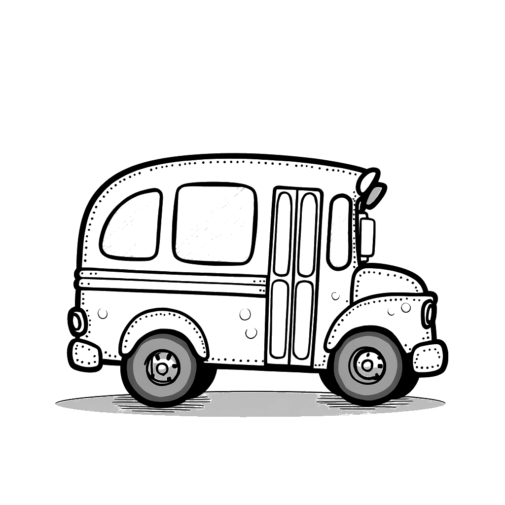 School Bus Coloring Page