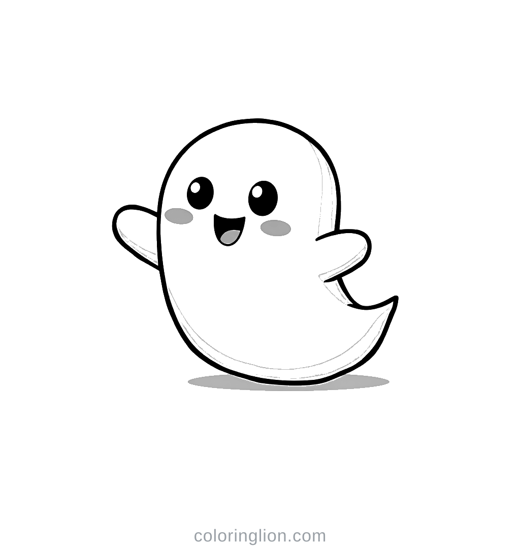 Ghost Coloring Page