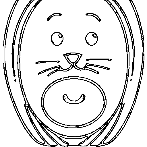 A decorated easter egg Coloring Page