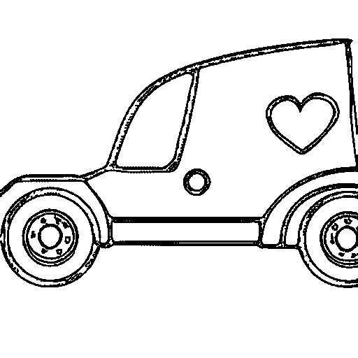 A tiny racing car zooming fast Coloring Page