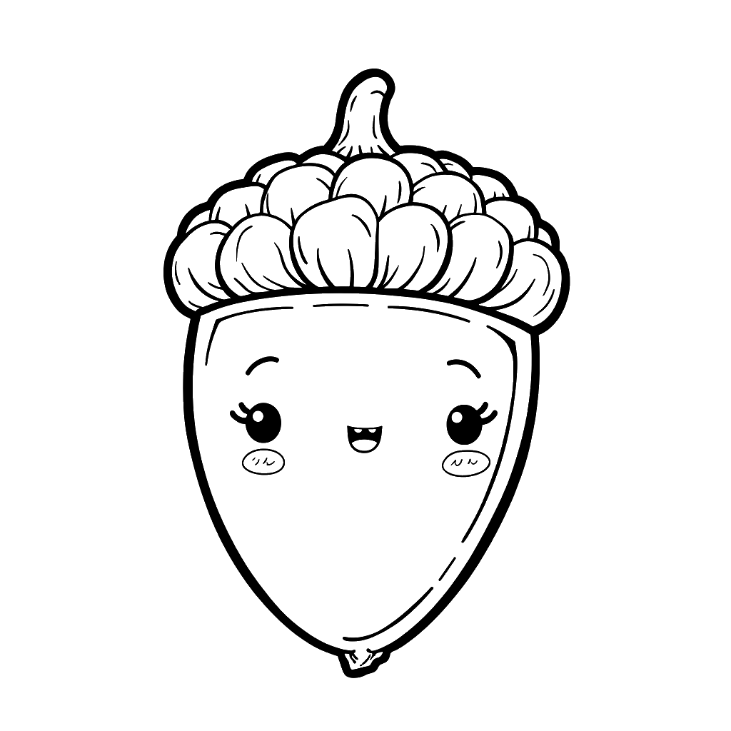 Acorn Coloring Page