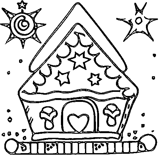 A decorated christmas tree Coloring Page