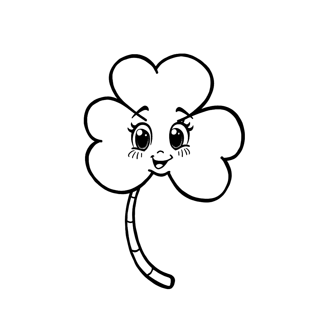 Clover Coloring Page
