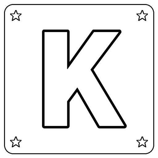 Letter K Coloring Page