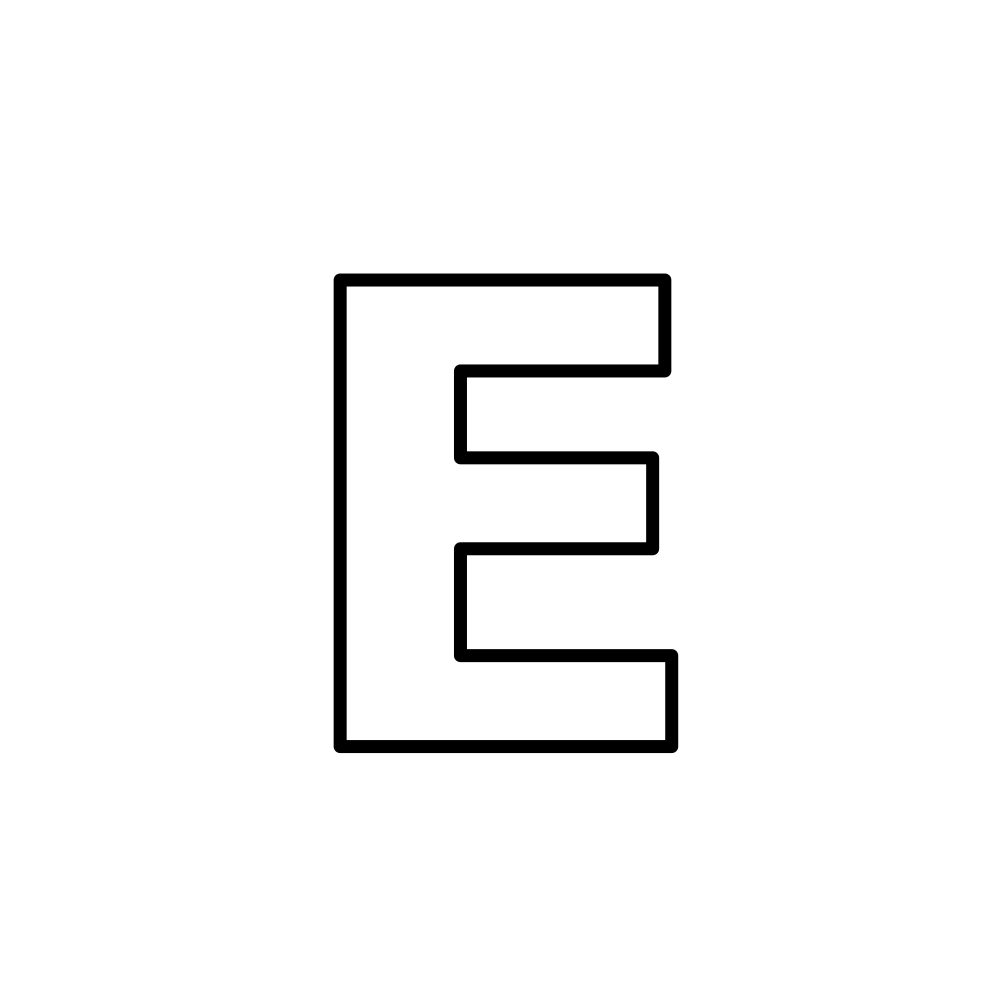 Uppercase E