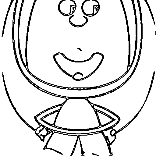 Alien in a UFO Coloring Page