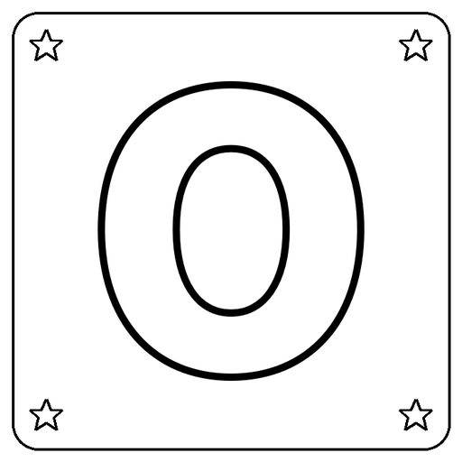 Letter O Coloring Page