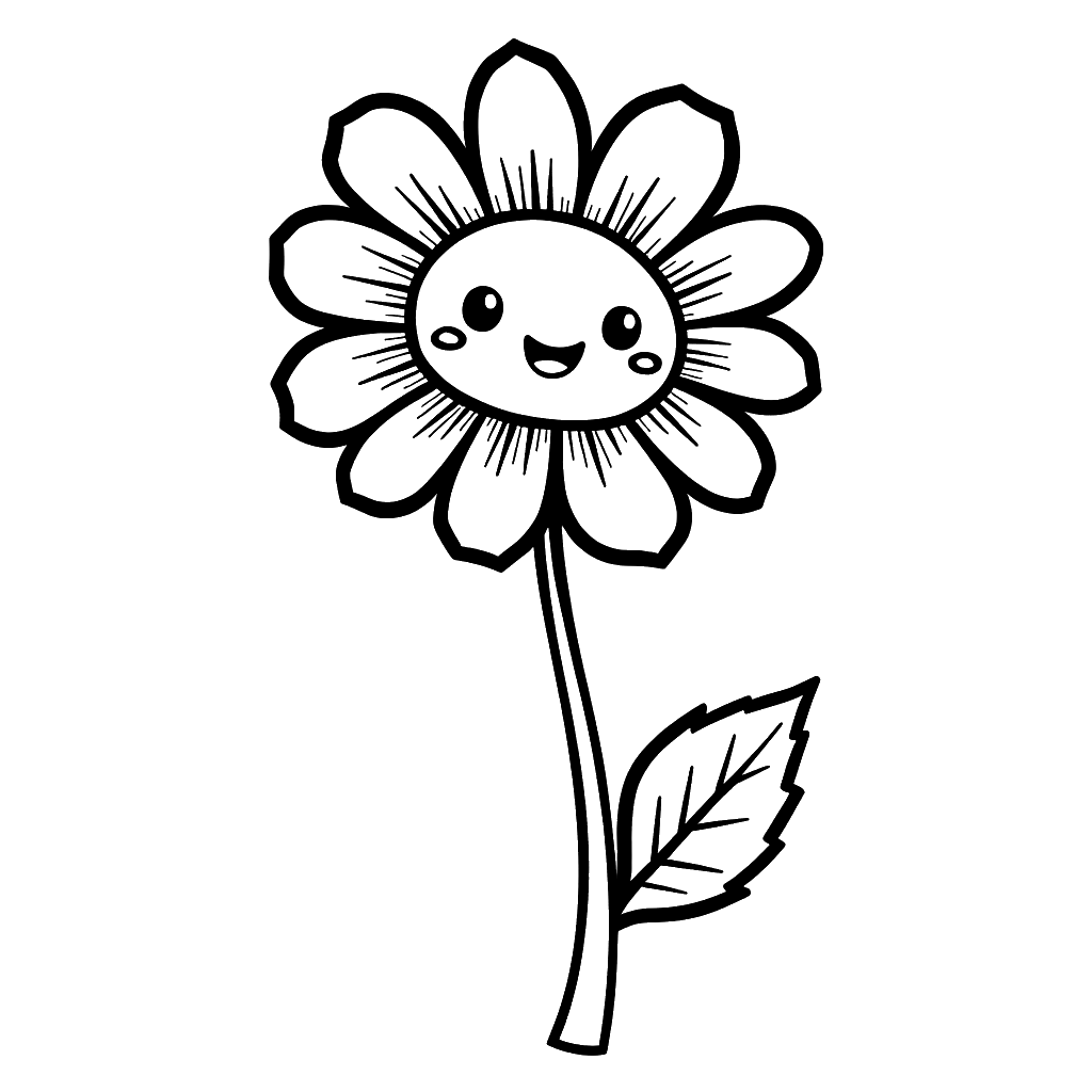 Dandelion Coloring Page