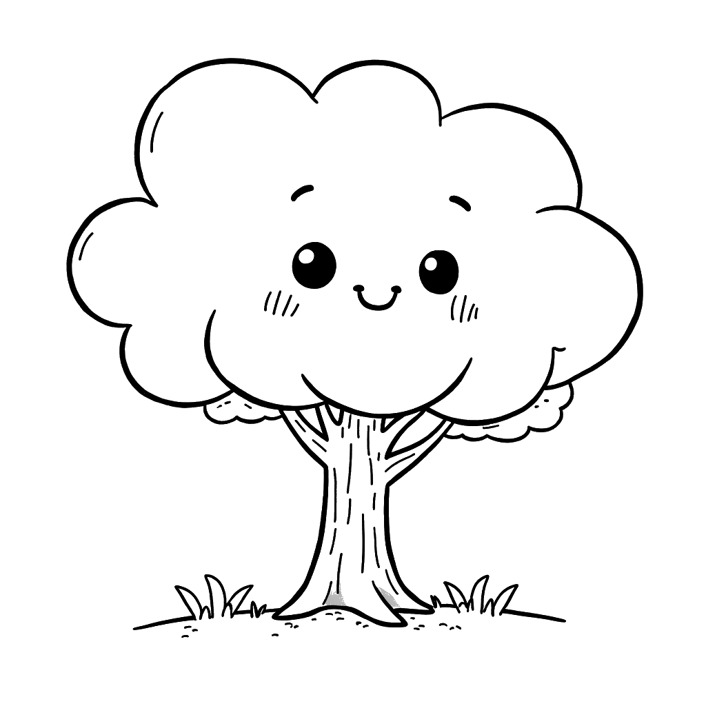 Tree Coloring Page