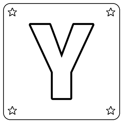 Letter Y Coloring Page