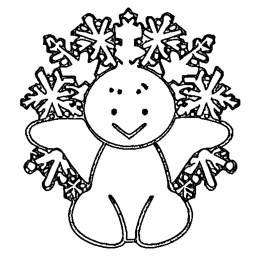 A snowflake Coloring Page