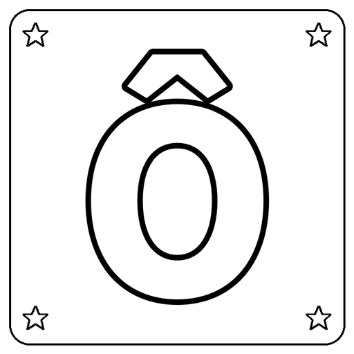 Letter Ô Coloring Page