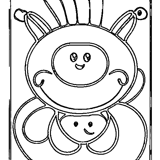 A paint palette and brush Coloring Page