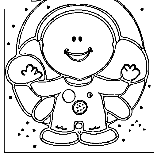 An astronaut waving Coloring Page
