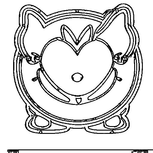A fluffy monster with spots Coloring Page