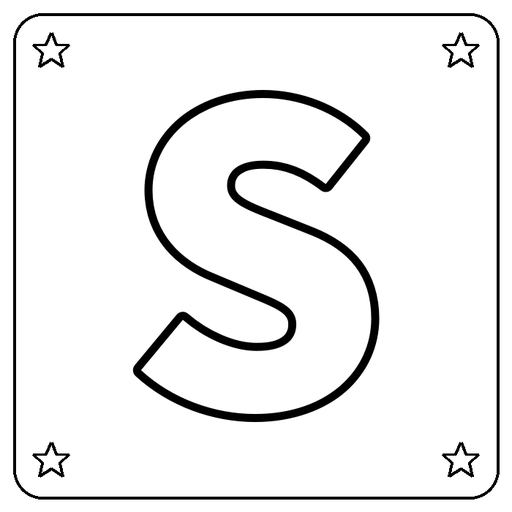 Letter S Coloring Page