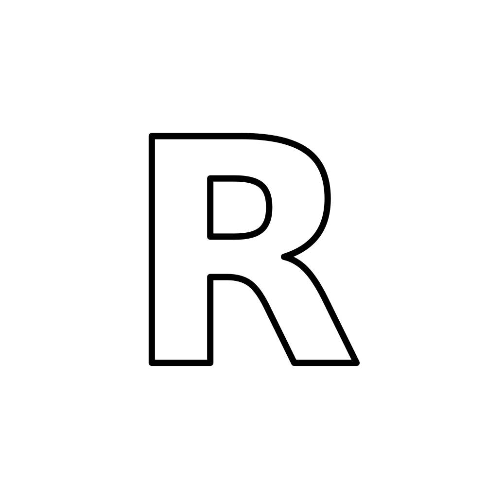 Uppercase R