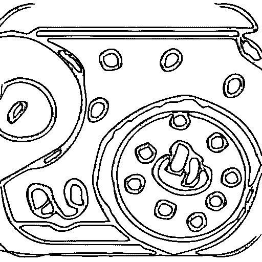 A donut Coloring Page