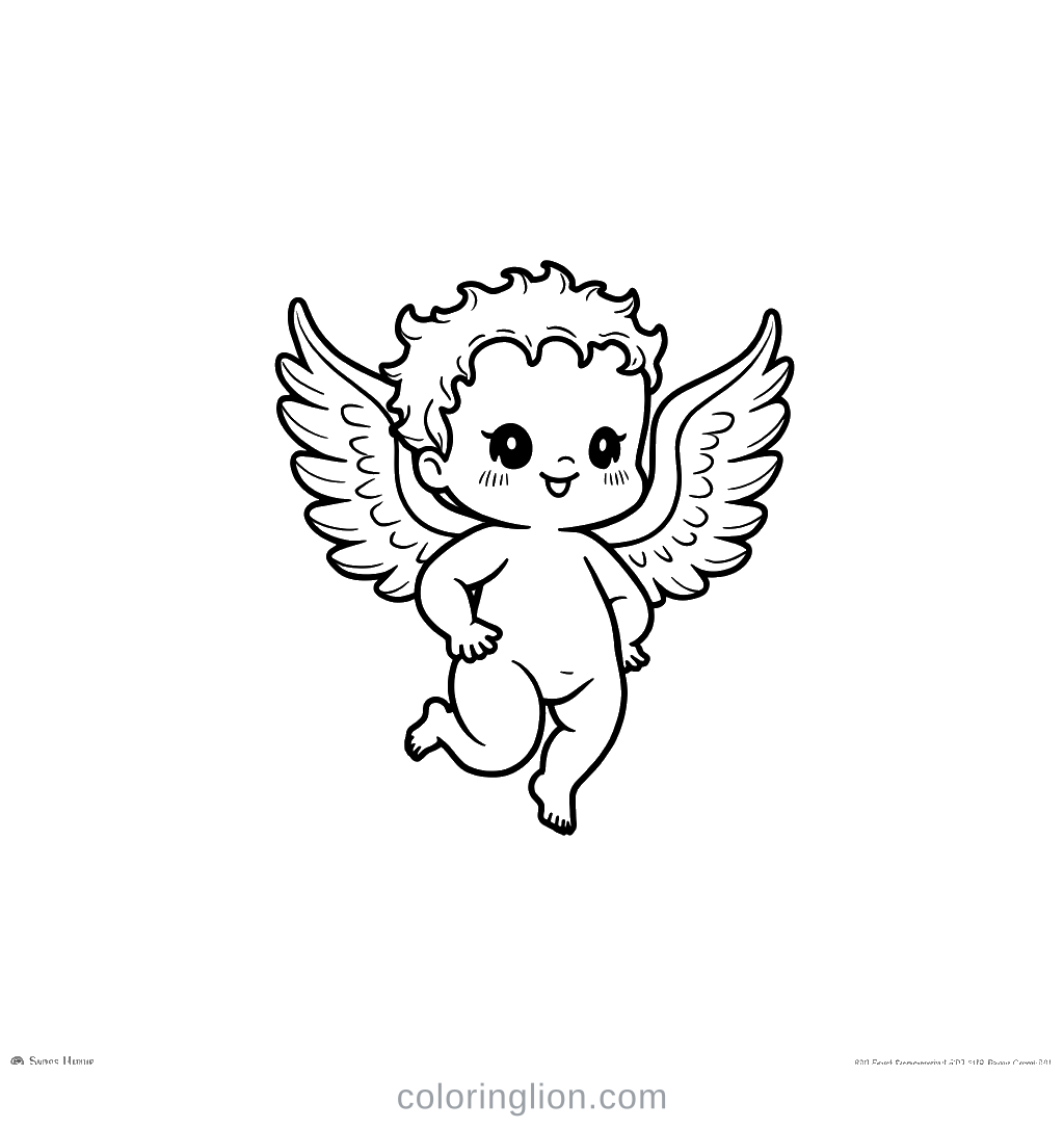 Cupid Coloring Page