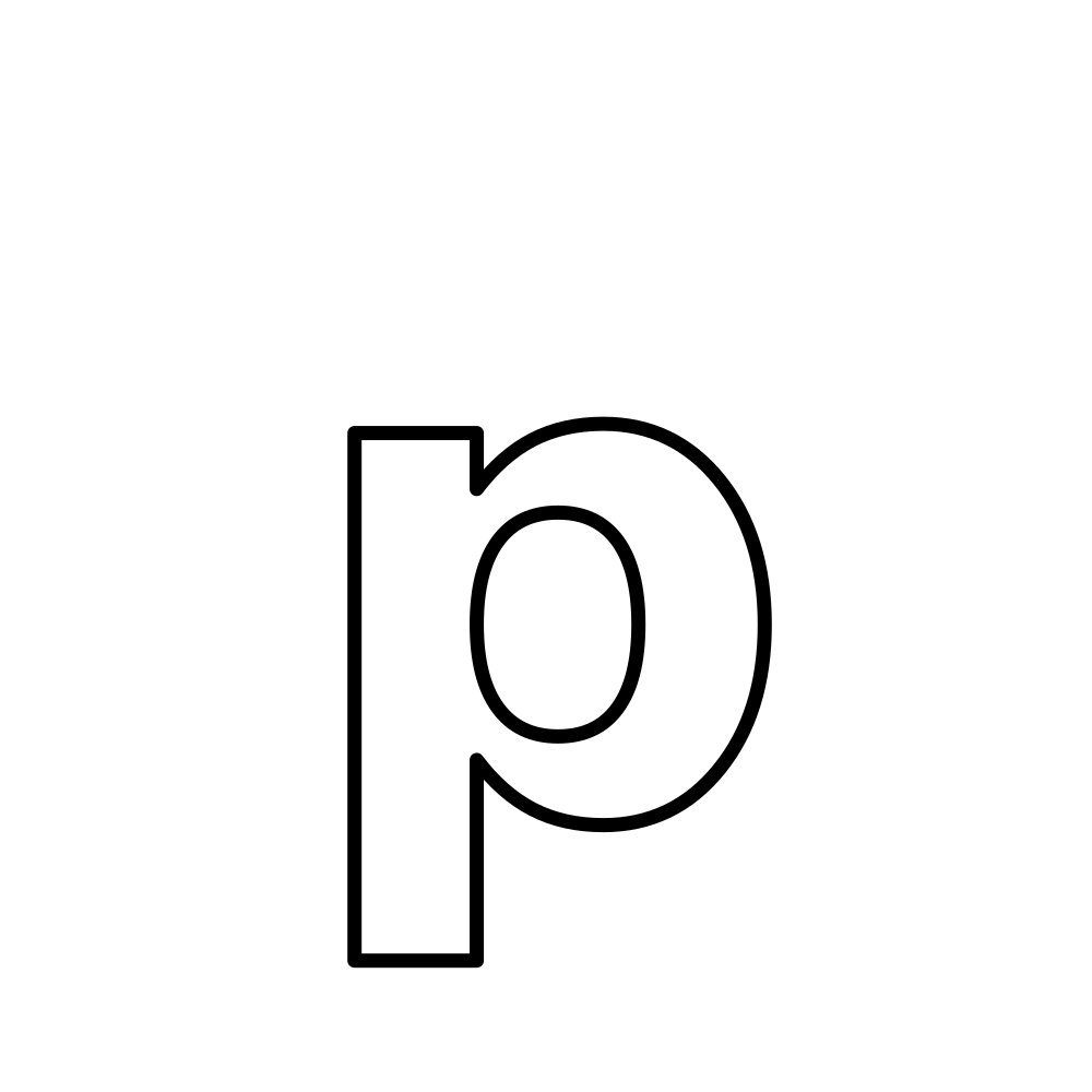 Lowercase p