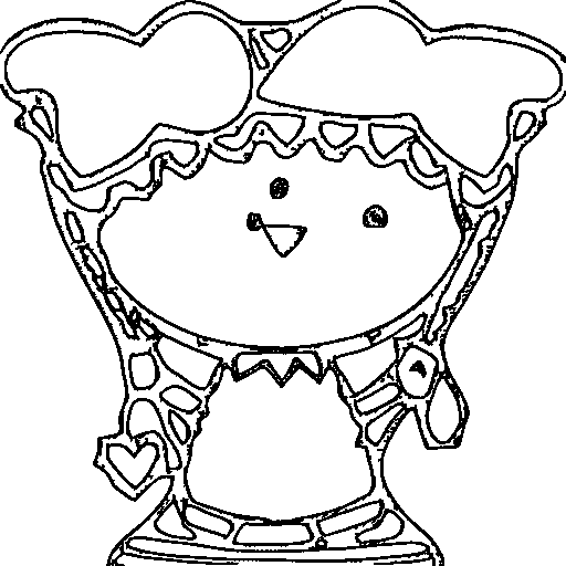 A cupid with a tiny bow Coloring Page