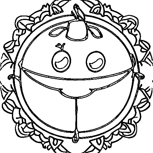 Alien in a UFO Coloring Page