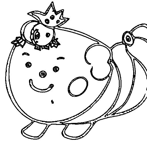 A caterpillar Coloring Page
