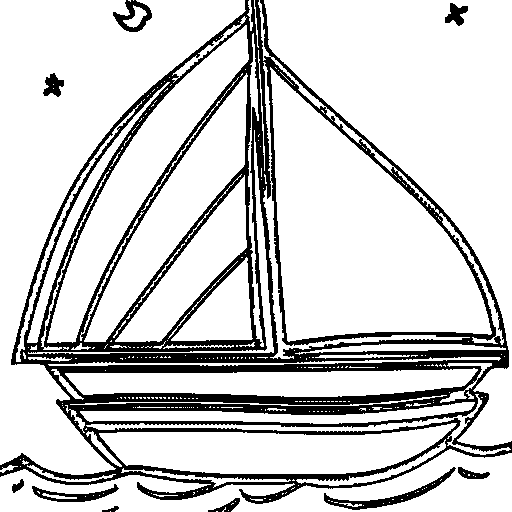 Sailboat Coloring Page