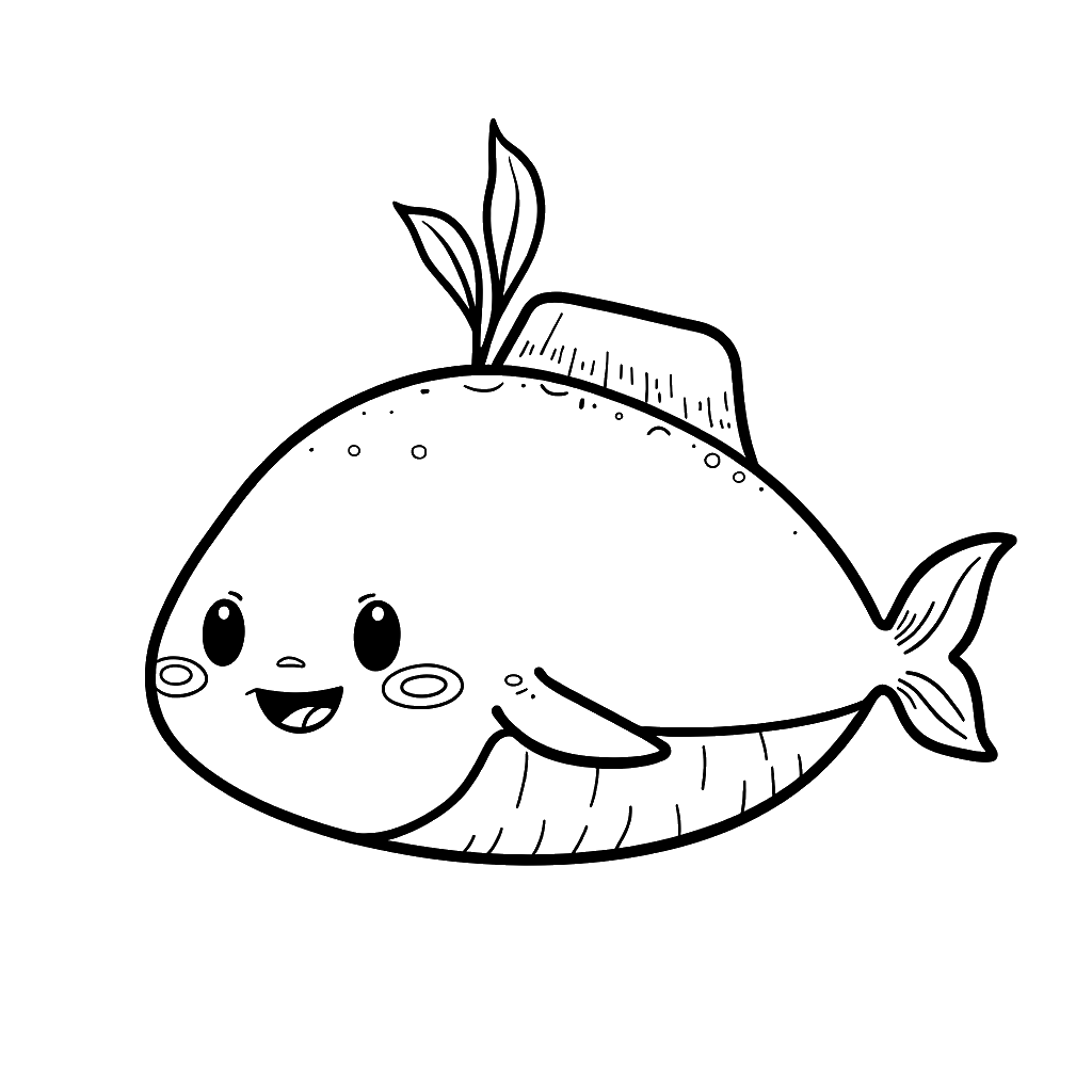 Submarine Coloring Page