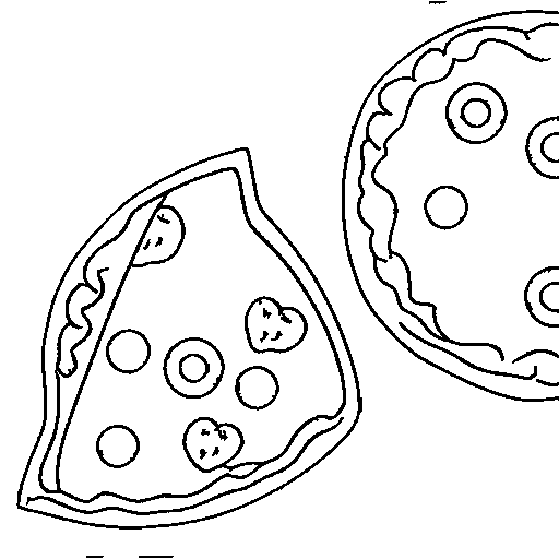 A pizza slice Coloring Page