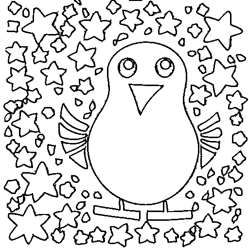 A robin bird Coloring Page