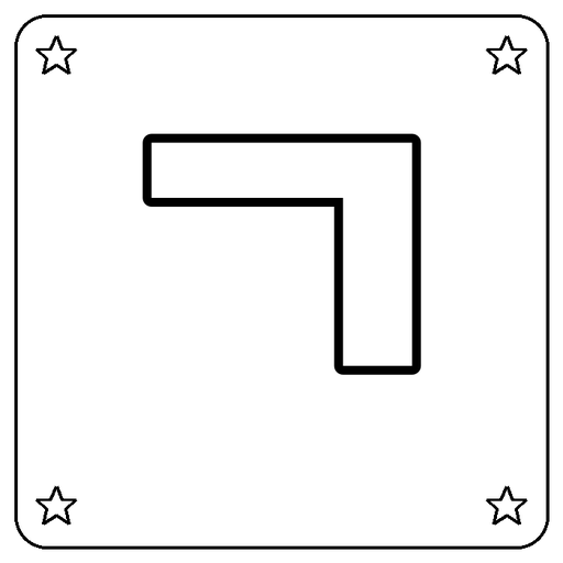 Hangul ㄱ Coloring Page