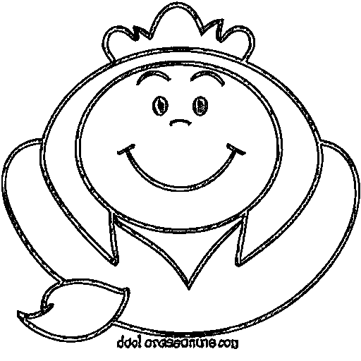 Little mermaid with long hair Coloring Page