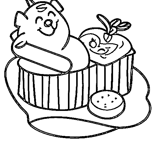 A hot dog Coloring Page