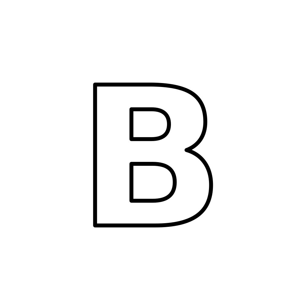 Uppercase B