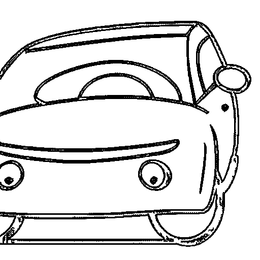 A convertible car Coloring Page