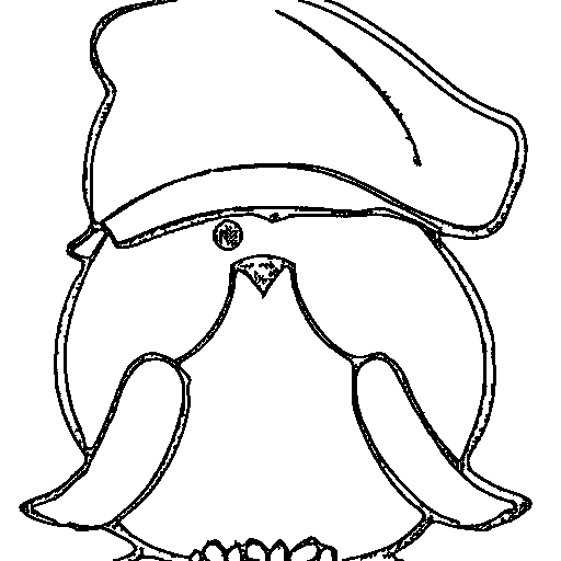 A penguin Coloring Page