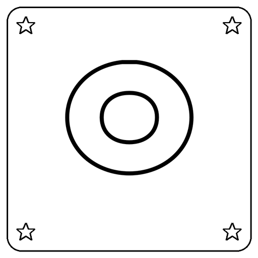 Hangul ㅇ Coloring Page