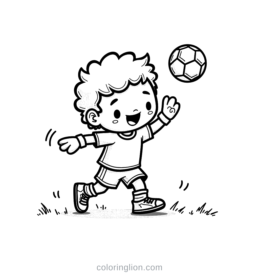 Goalkeeper Coloring Page