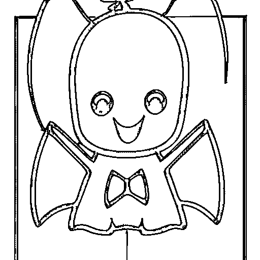 Cute Ghost Coloring Page