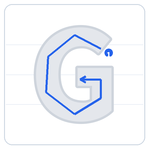 Trace Letter G