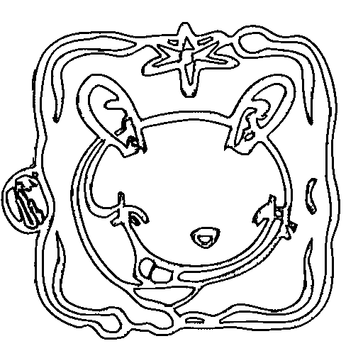 Triangle character Coloring Page
